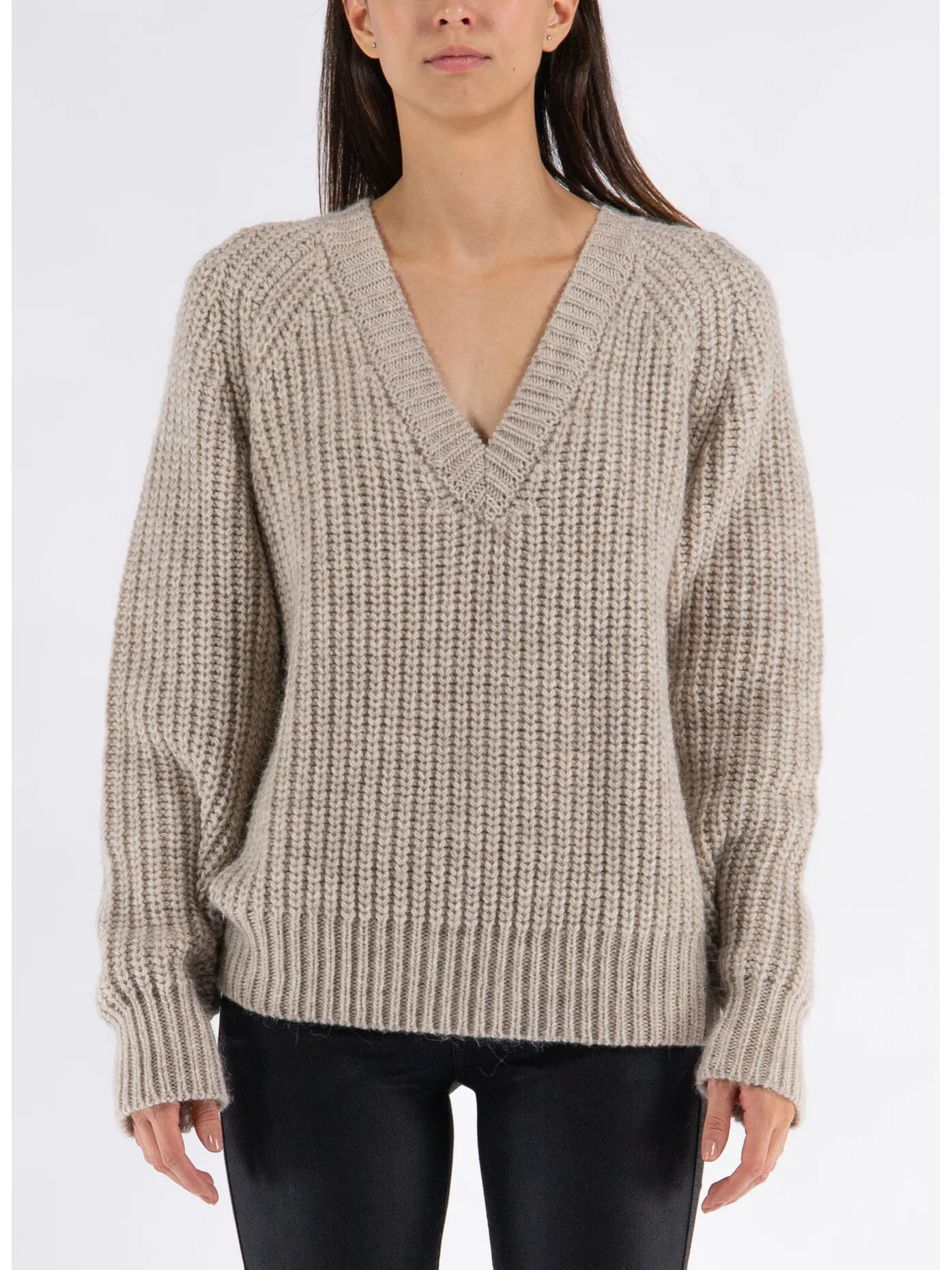    -BIRGITTE HERSKIND    -MAGLIONE FENNY A SCOLLO V-