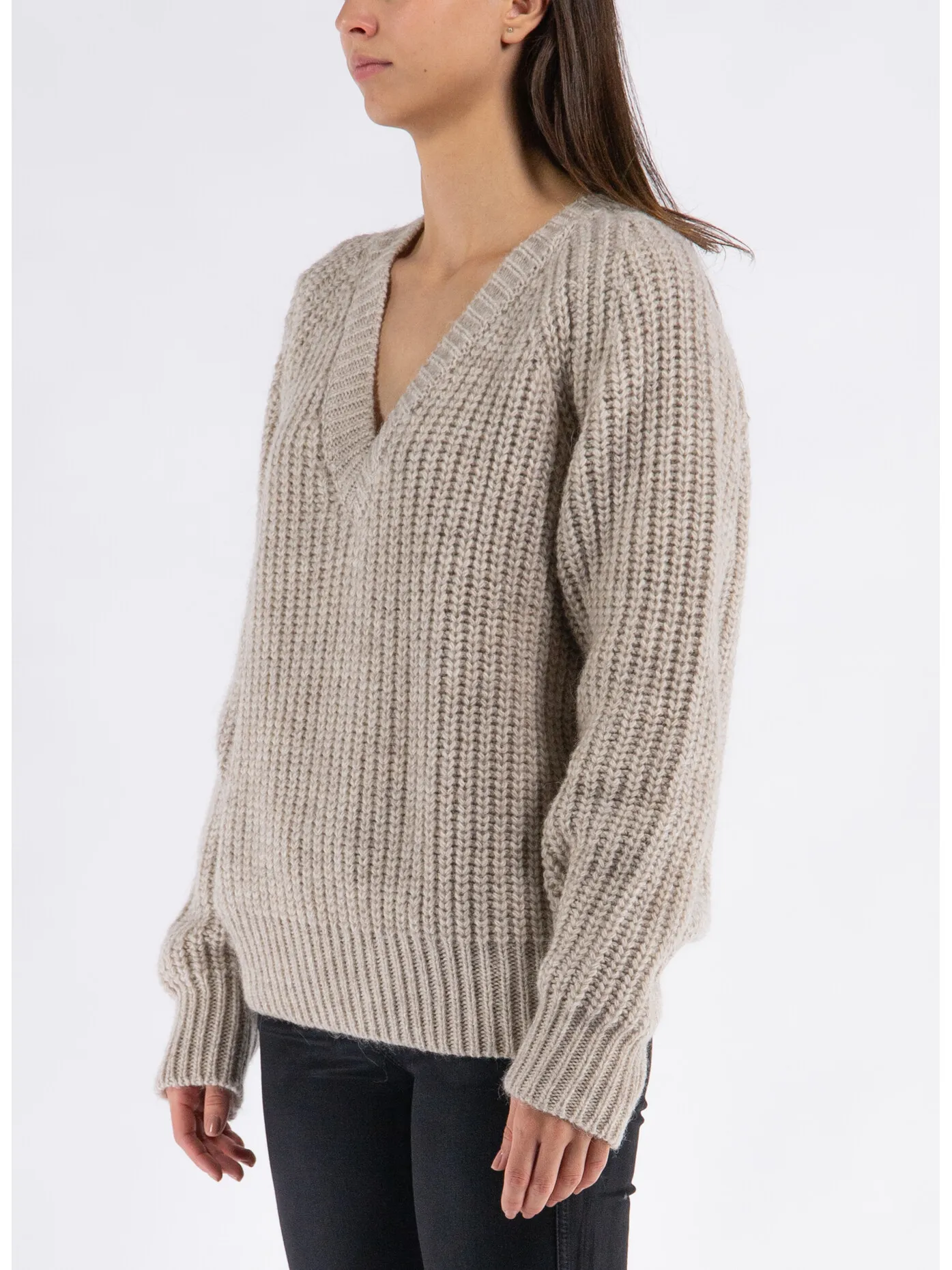     -BIRGITTE HERSKIND    -MAGLIONE FENNY A SCOLLO V-