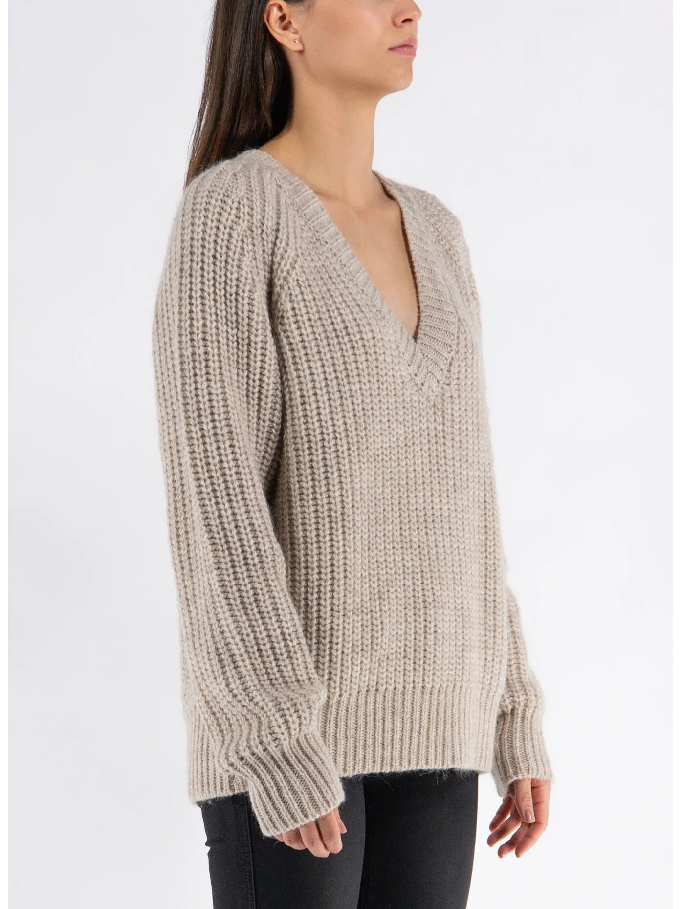     -BIRGITTE HERSKIND    -MAGLIONE FENNY A SCOLLO V-