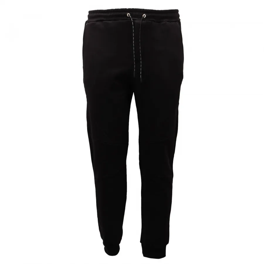 0214AD pantalone tuta uomo PREMIUM MOOD DENIM SUPERIOR black sweatpant man