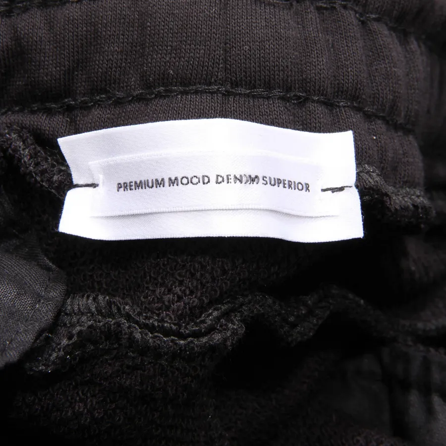 0214AD pantalone tuta uomo PREMIUM MOOD DENIM SUPERIOR black sweatpant man
