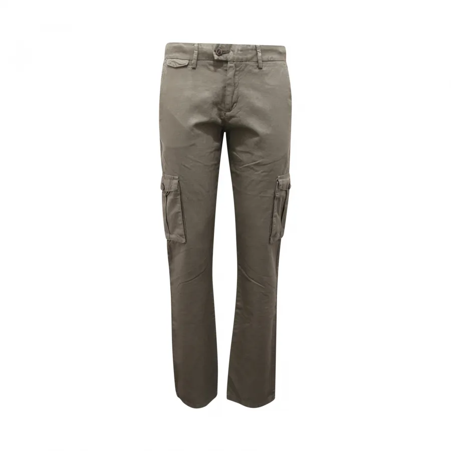5675AQ pantalone cargo bimbo PAOLO PECORA boy kids trousers green