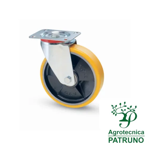 Agrotecnica Patruno Srl » Ruota girevole poliuretano diametro 100