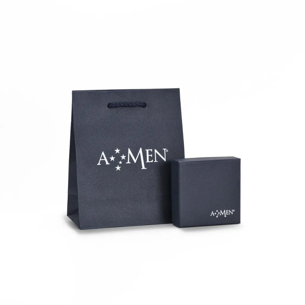 AMEN Orecchini Donna Cuore Dorati in Argento 925