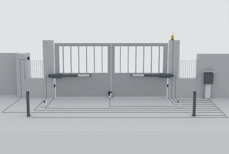 Attuatore Elettromeccanico Irreversibile con Fuoriuscita Stelo 230V per anta max 4 m.Tau 650ARM250I