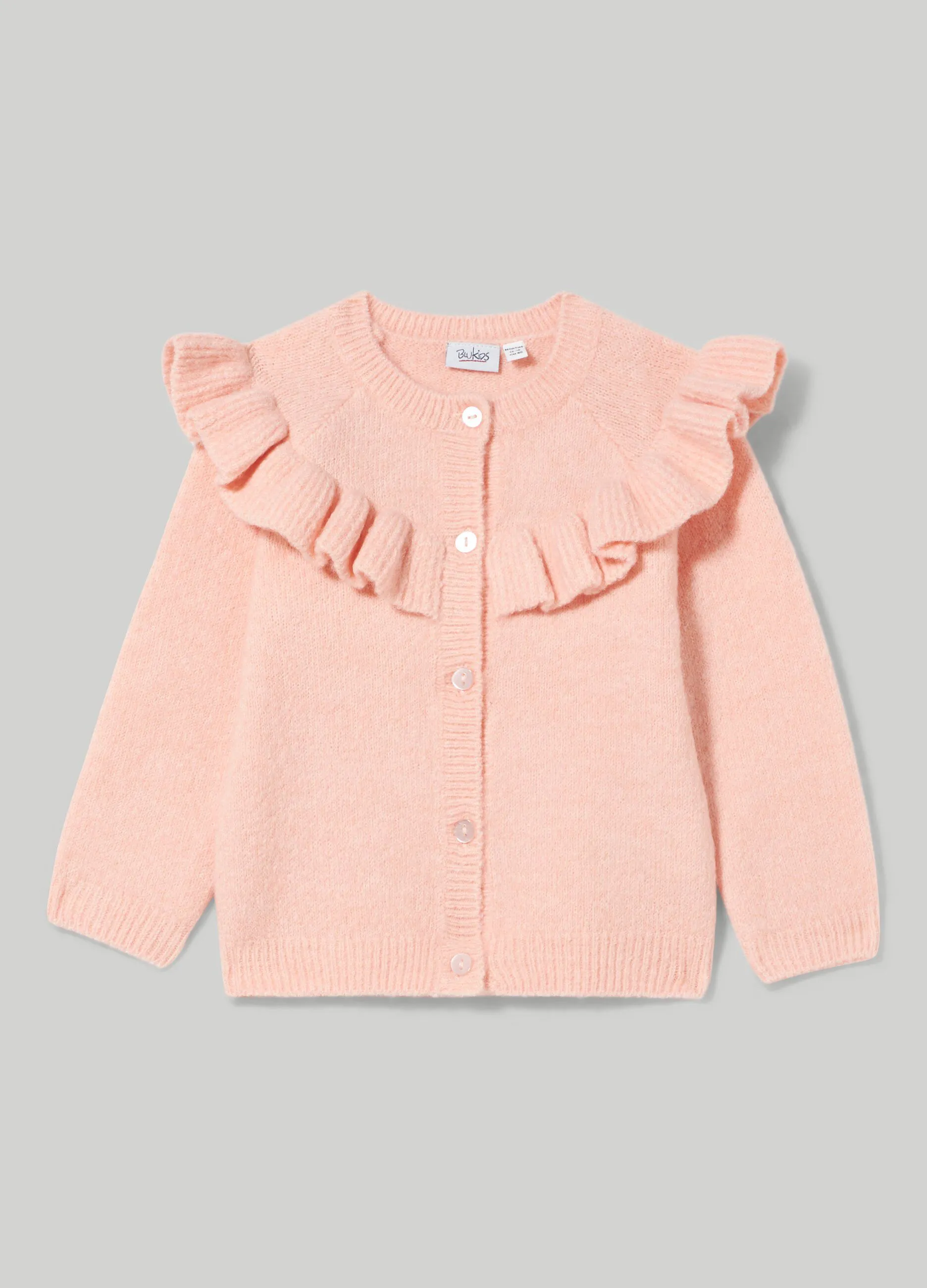 BLUKIDS  Cardigan con rouches neonata