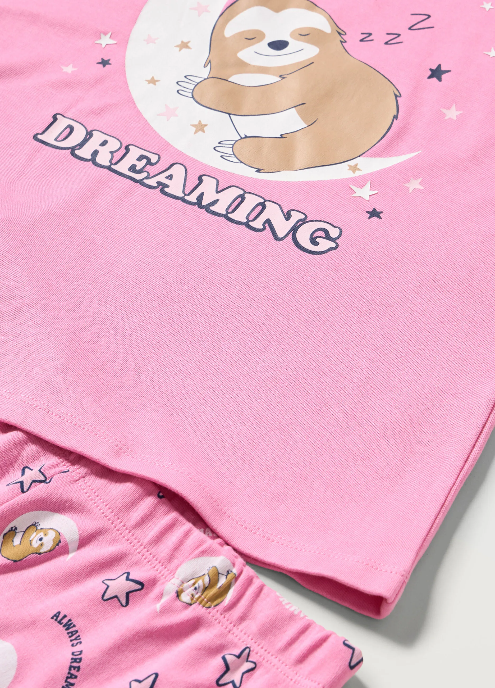 BLUKIDS  Set pigiama lungo in puro cotone ragazza