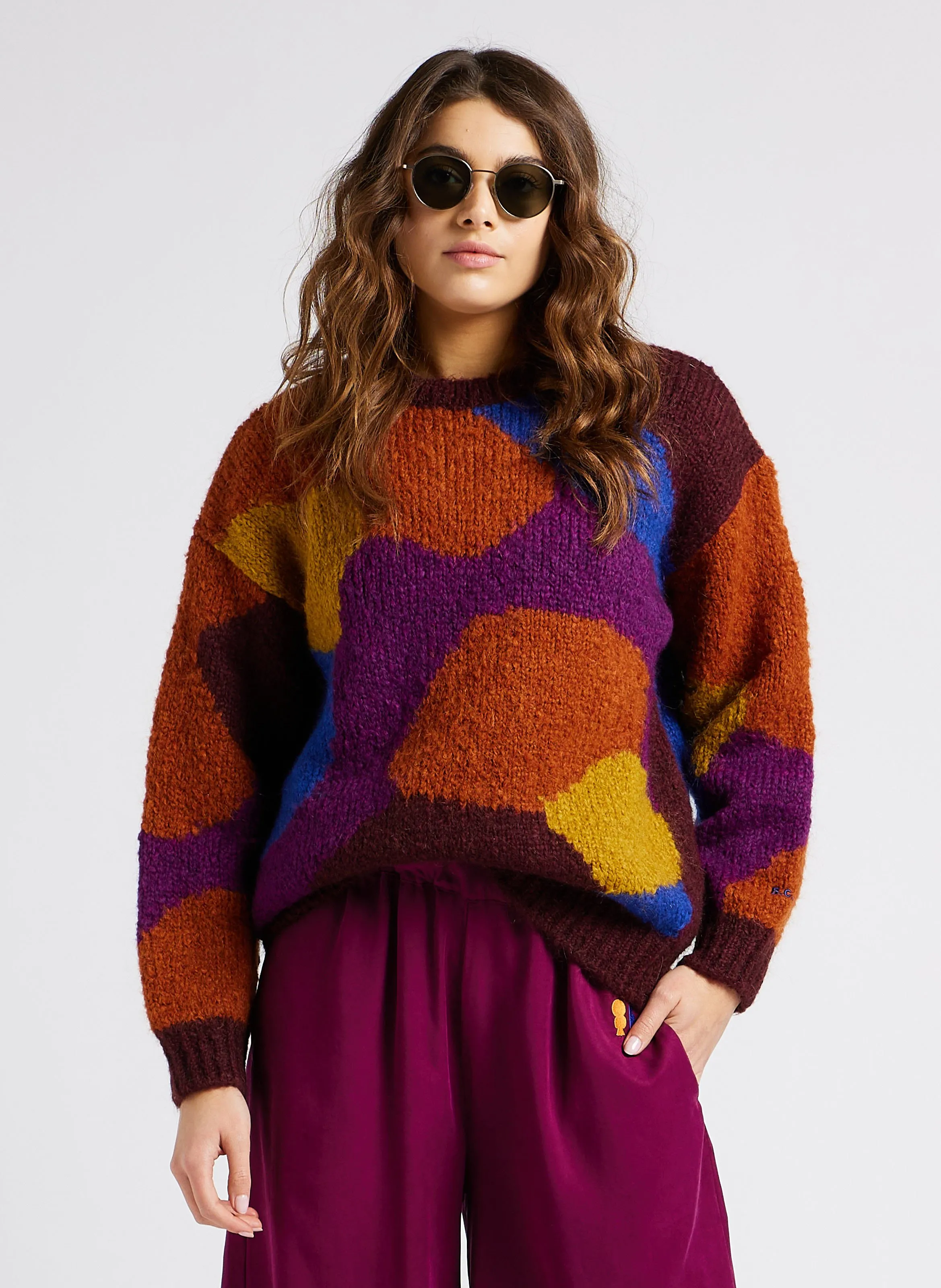  BOBO CHOSES   Maglione scollo tondo oversize | Multicolore