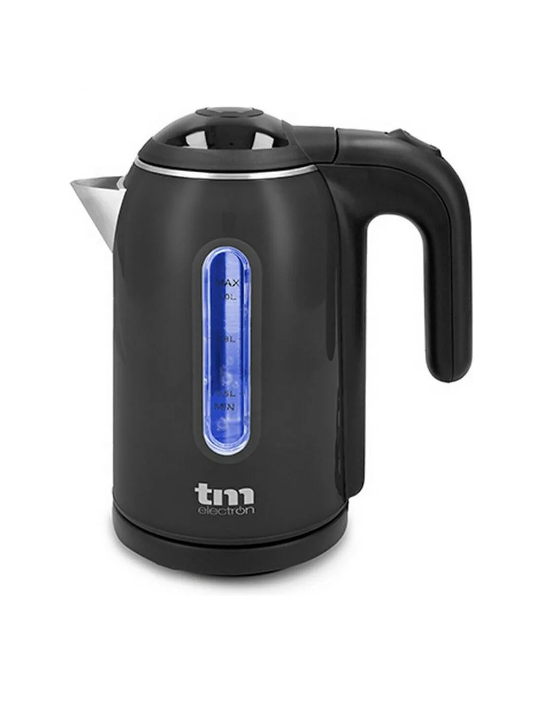 Bollitore d'Acqua Elettrico con Luce LED TM Electron Acciaio inossidabile Grafite