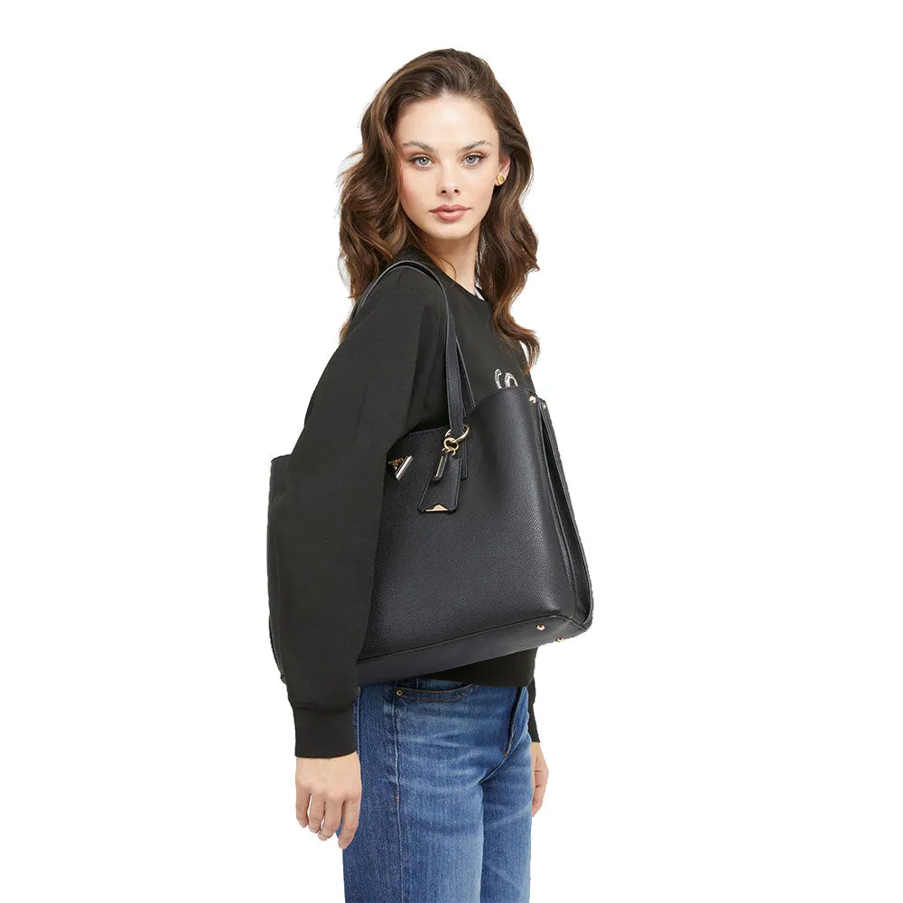 Borsa Donna a Spalla Shopper GUESS Linea Meridian colore Black
