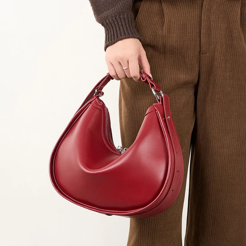 Borsa in pelle minimalista moda donna