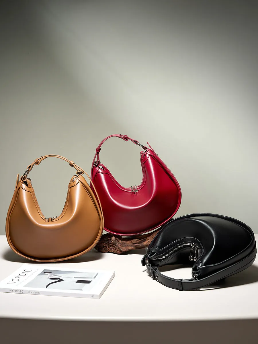 Borsa in pelle minimalista moda donna