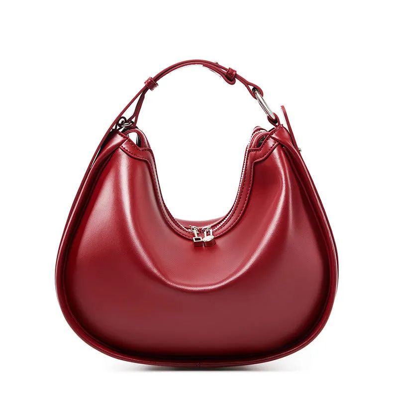 Borsa in pelle minimalista moda donna