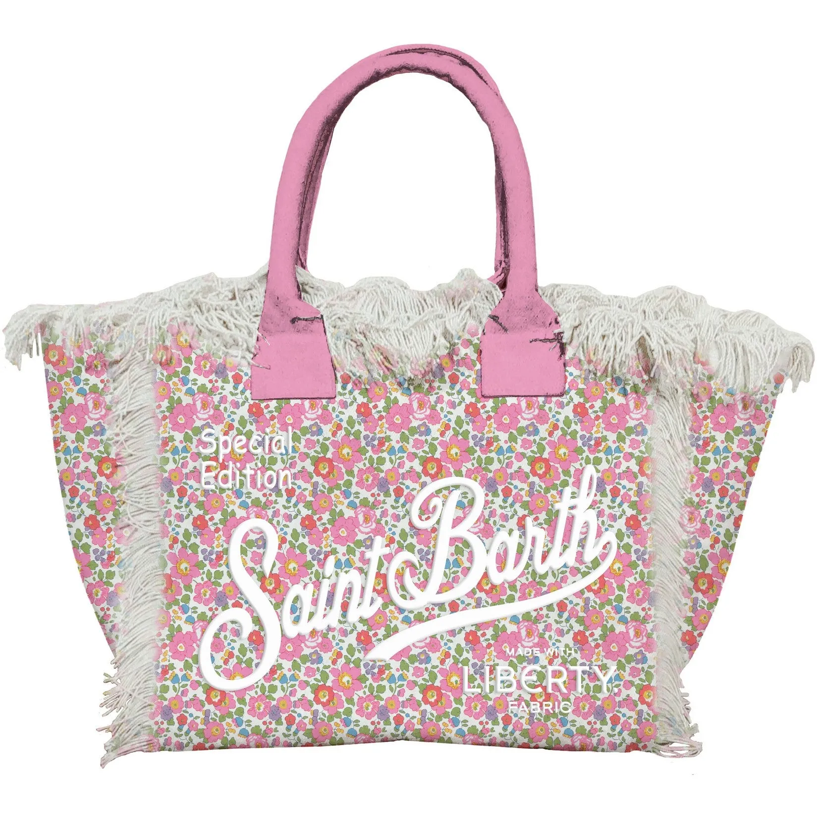 Borsa Vanity Liberty in Tela di Cotone / Rosa