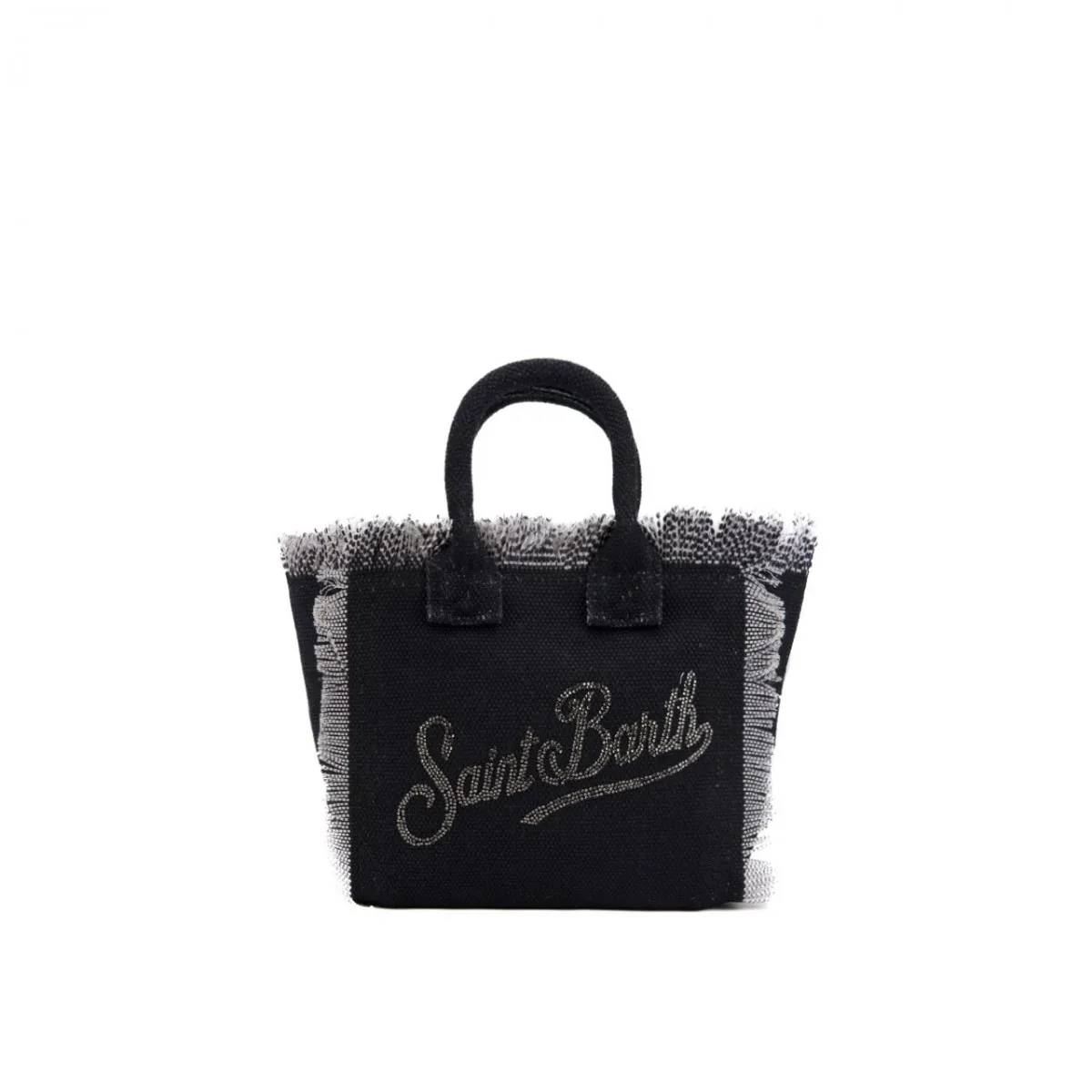 Borsa Vanity Mini Strass Nera