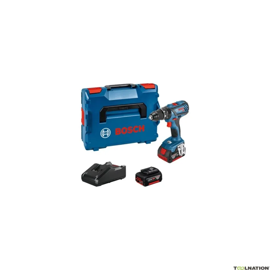 Bosch Professional 06019H400C GSB 18V-28 Trapano a percussione a batteria 18V 4,0Ah Li-Ion in L-Boxx