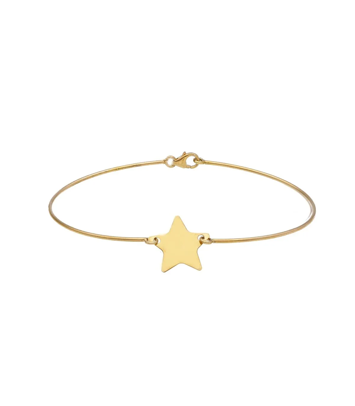 Bracciale Rigido Stella Oro Giallo 18kt