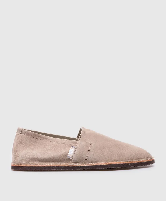 Brunello Cucinelli Espadrillas in camoscio grigio MPUCCLQ875