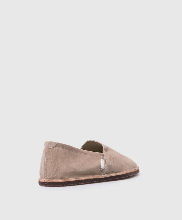 Brunello Cucinelli Espadrillas in camoscio grigio MPUCCLQ875