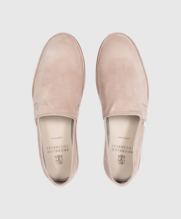 Brunello Cucinelli Espadrillas in camoscio grigio MPUCCLQ875