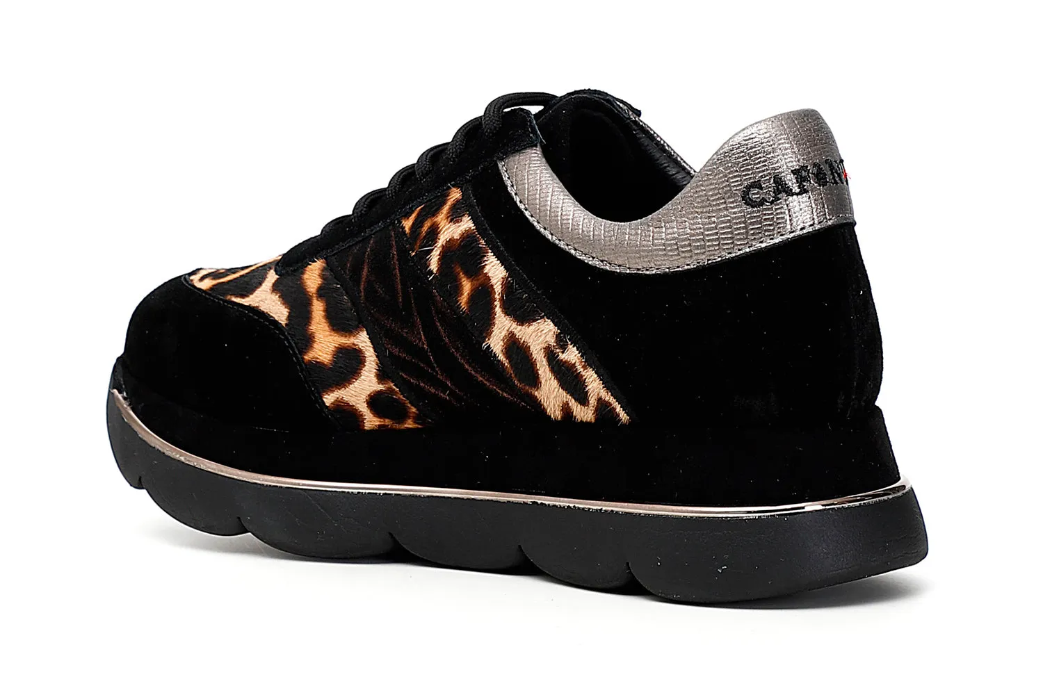 CafèNoir donna sneakers in cavallino e pelle scamosciata