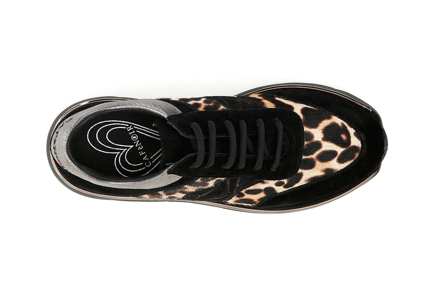 CafèNoir donna sneakers in cavallino e pelle scamosciata