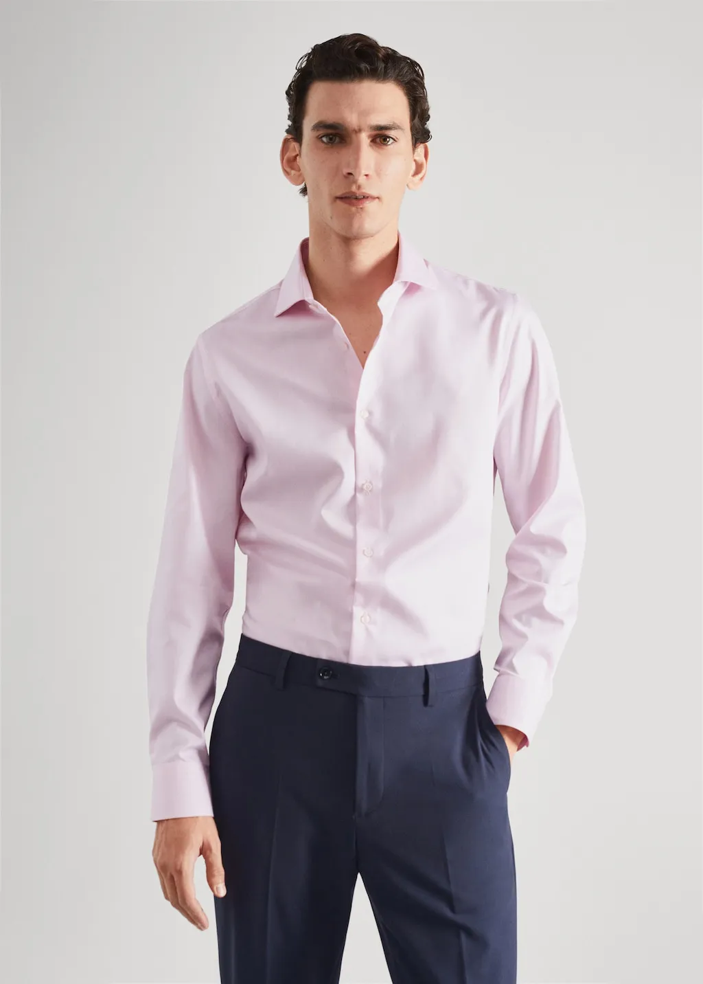 Camicia completo slim fit texture
