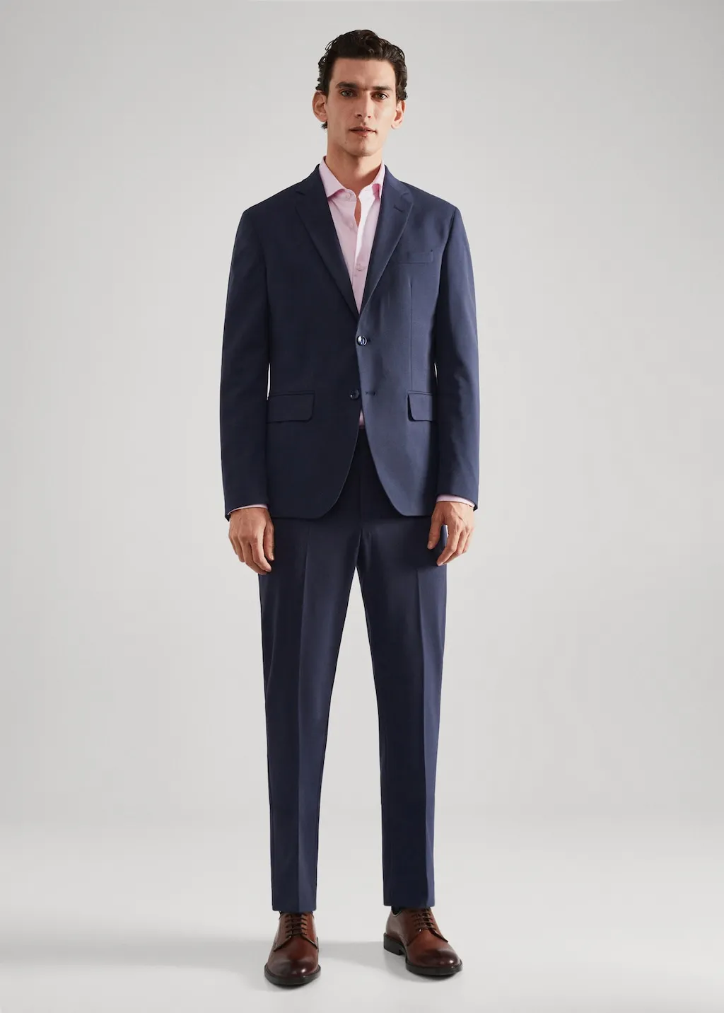 Camicia completo slim fit texture