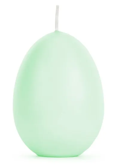 Candela all'uovo per brunch di Pasqua verde 10 cm
