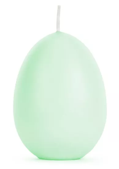 Candela all'uovo per brunch di Pasqua verde 10 cm