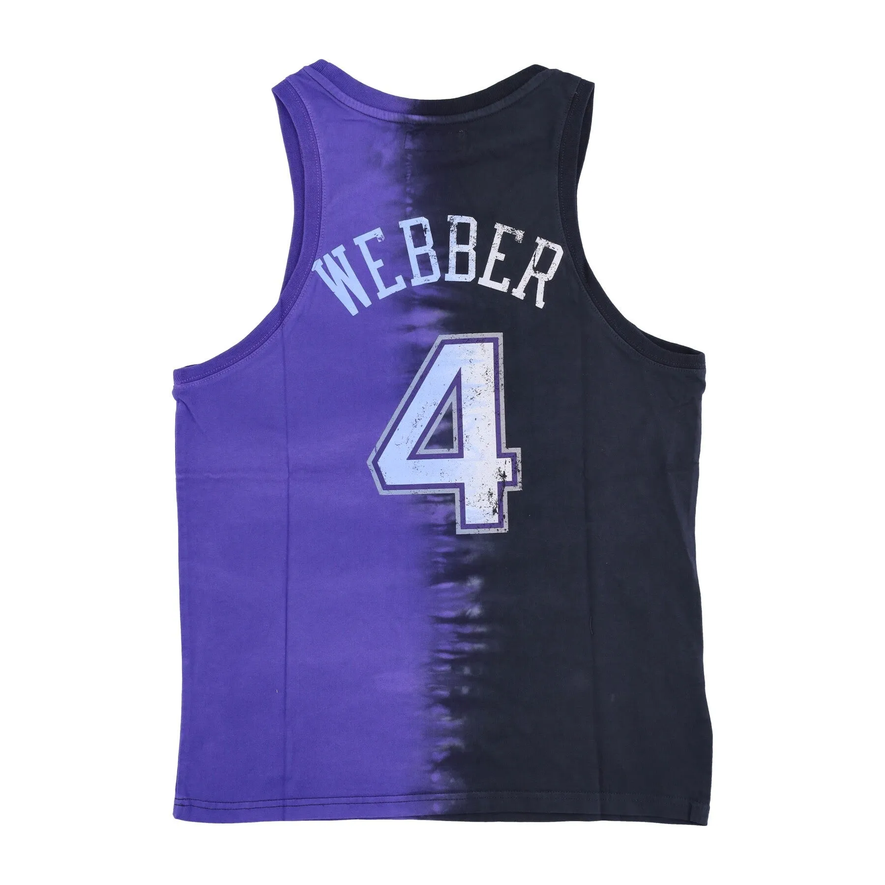 Canotta Uomo Nba Vertical Tie Dye Tank Hardwood Classics No 4 Chris Webber Sackin Original Team Colors