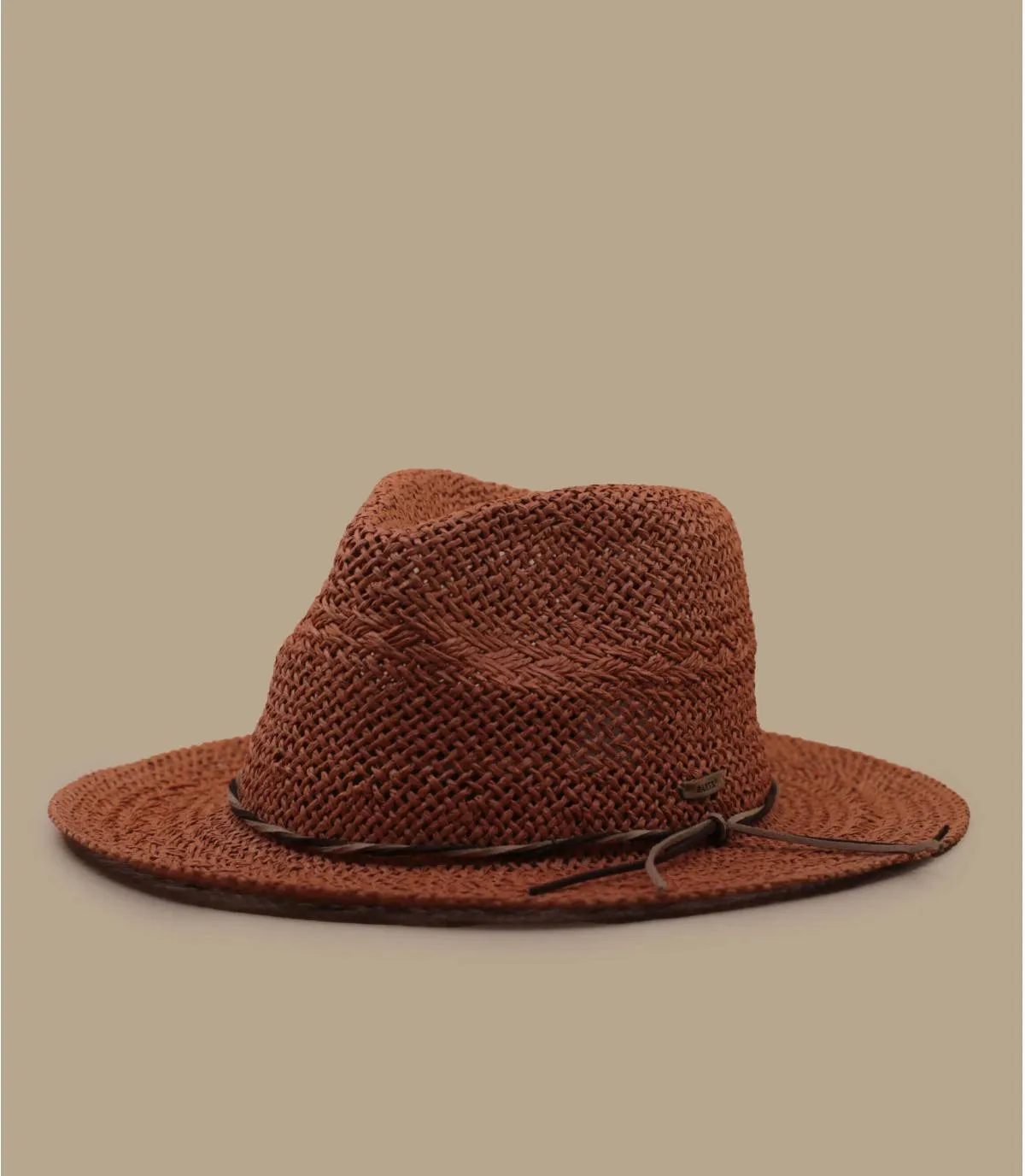 Cappello fedora di paglia marrone da donnaArday terra     