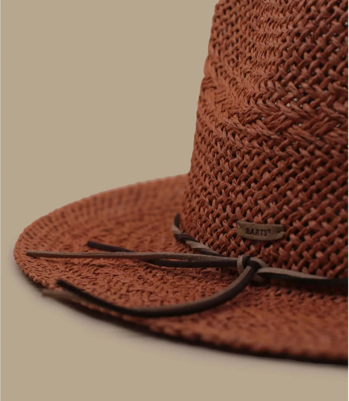 Cappello fedora di paglia marrone da donnaArday terra     