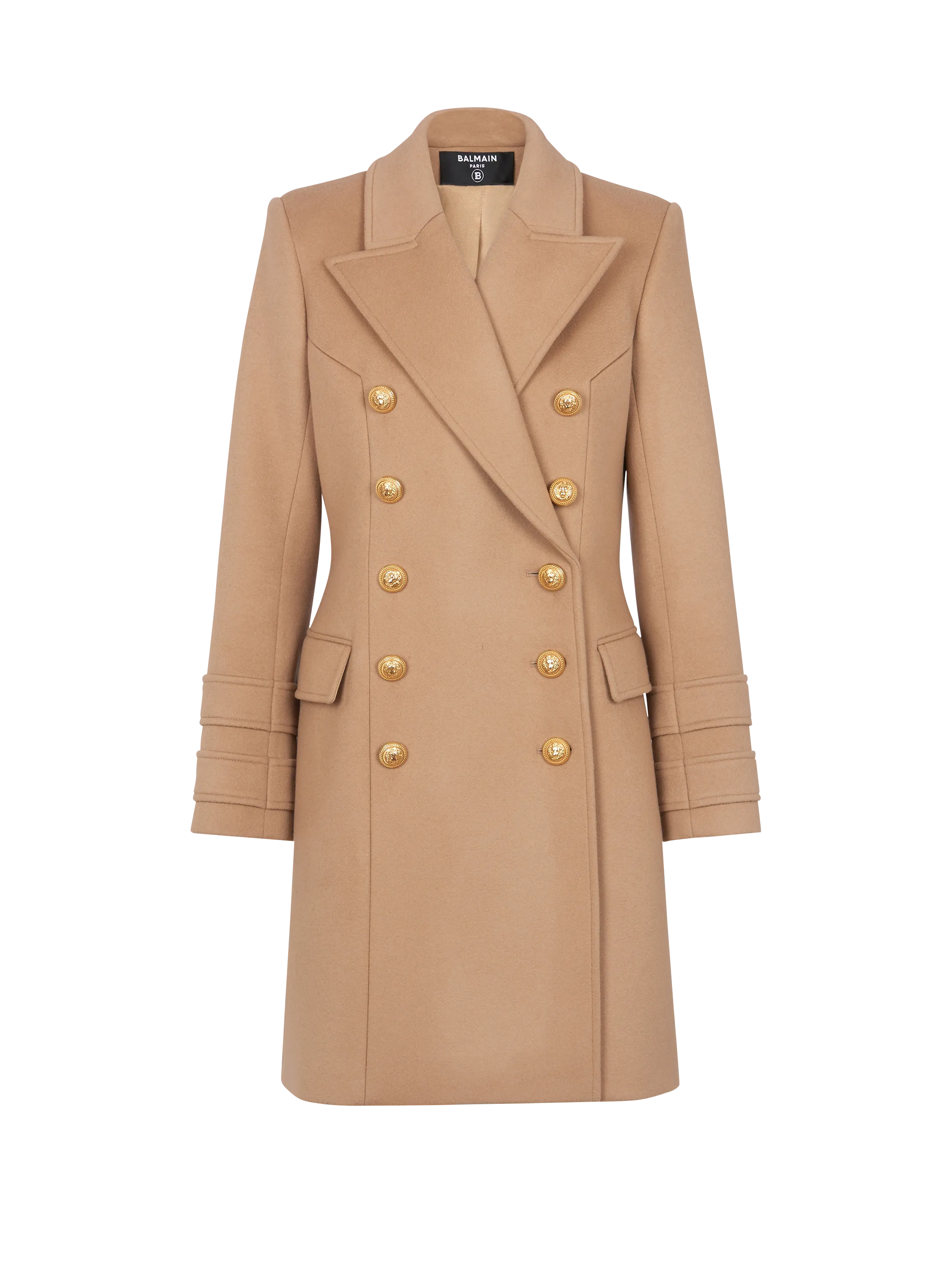 Cappotto corto in lana e cachemire