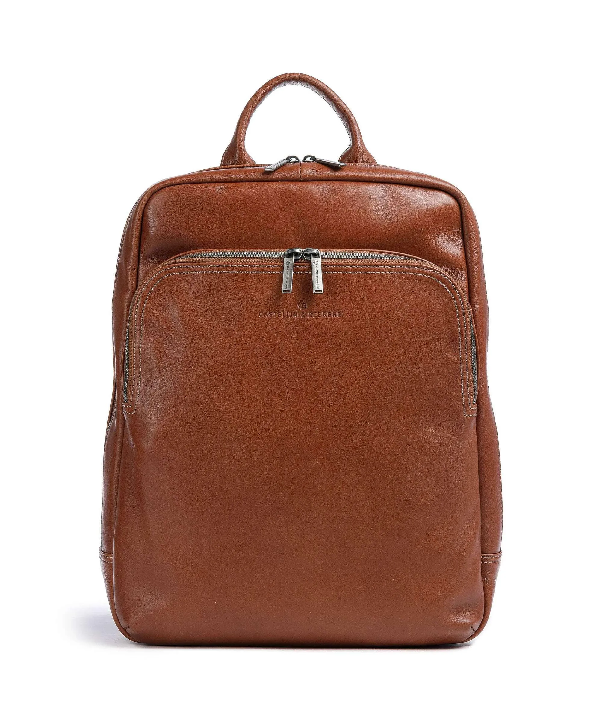  Castelijn & Beerens Firenze Zaino 14″ pelle a grana fine cognac  