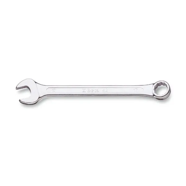 CHIAVI COMBINATE A FORCHETTA E POLIGONALE PIEGATA CROMATE 42 34