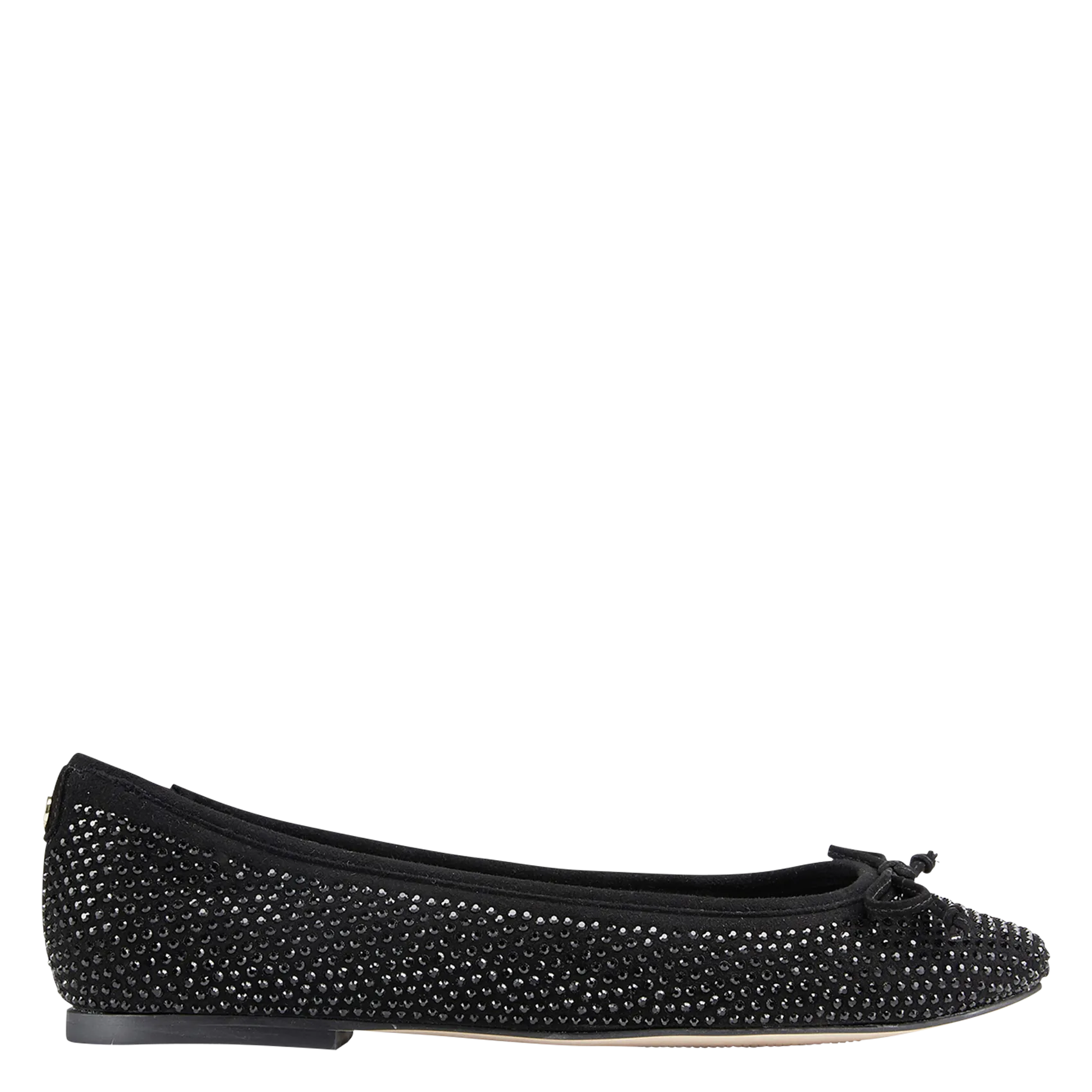  COSMOPARIS   ODINE - Ballerine in pelle con strass | Nero