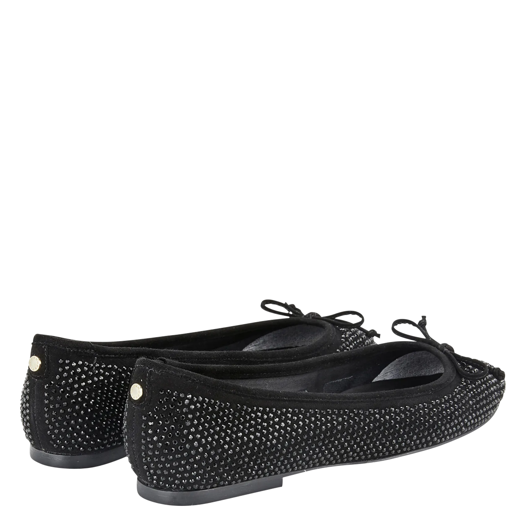 COSMOPARIS   ODINE - Ballerine in pelle con strass | Nero