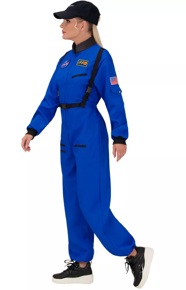 Costume da astronauta blu per donna