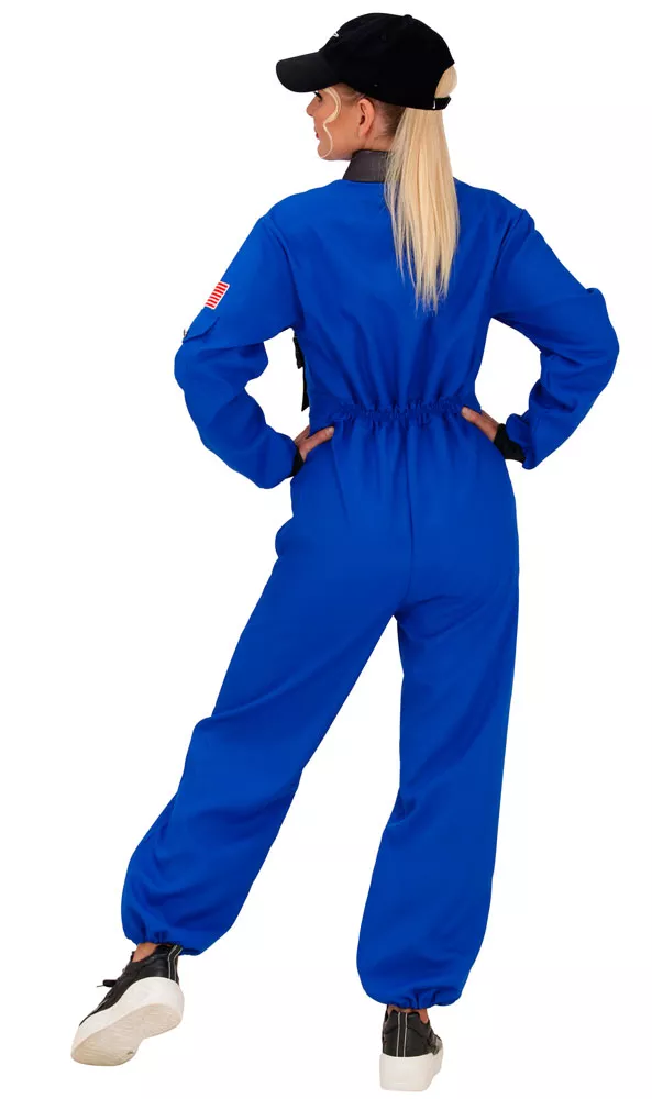 Costume da astronauta blu per donna