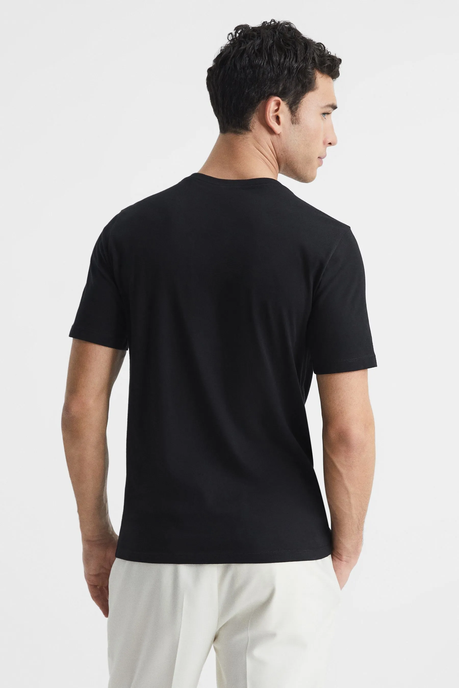 Dayton - T-shirt in cotone con scollo a V    