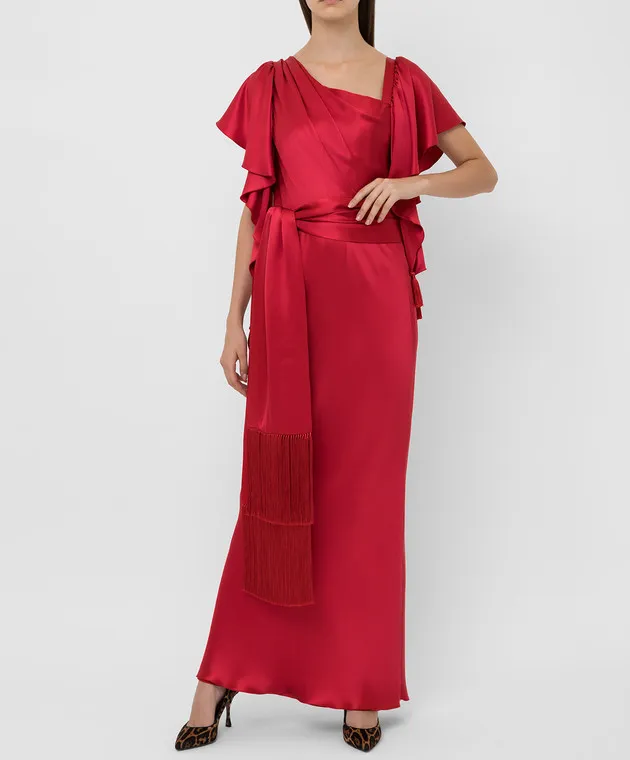 Dolce&Gabbana Abito in seta rossa F6C8LTFU1NU