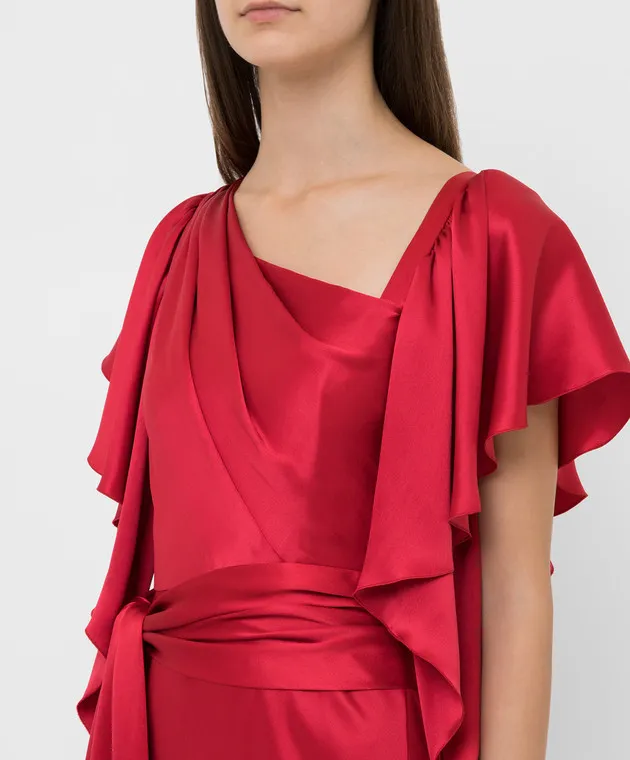 Dolce&Gabbana Abito in seta rossa F6C8LTFU1NU