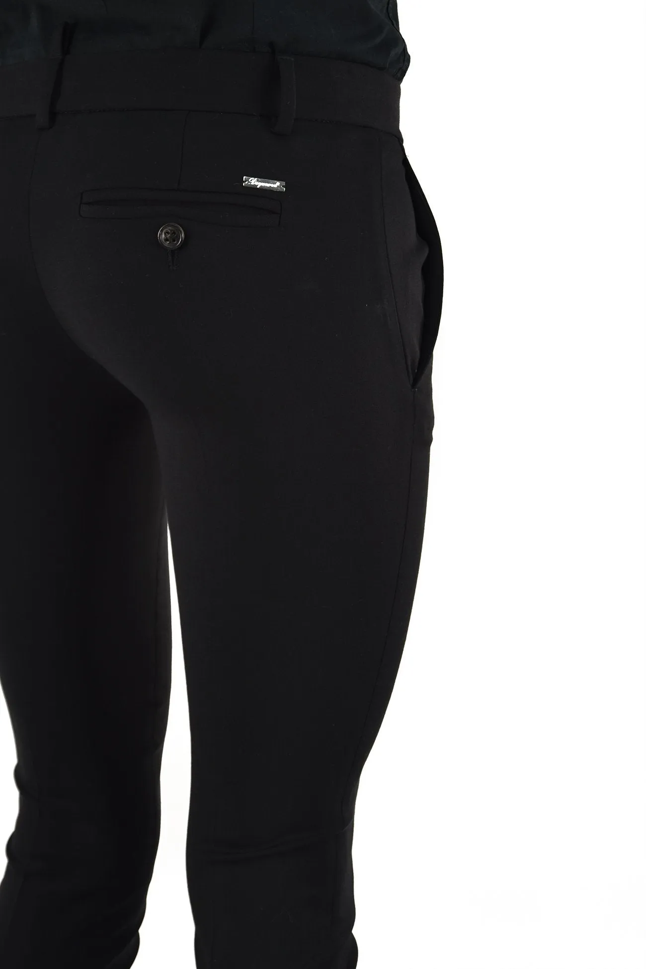 Dsquared2 Pantalone Nero Donna Lana Bottoni Mod.S75KA0414S36258090