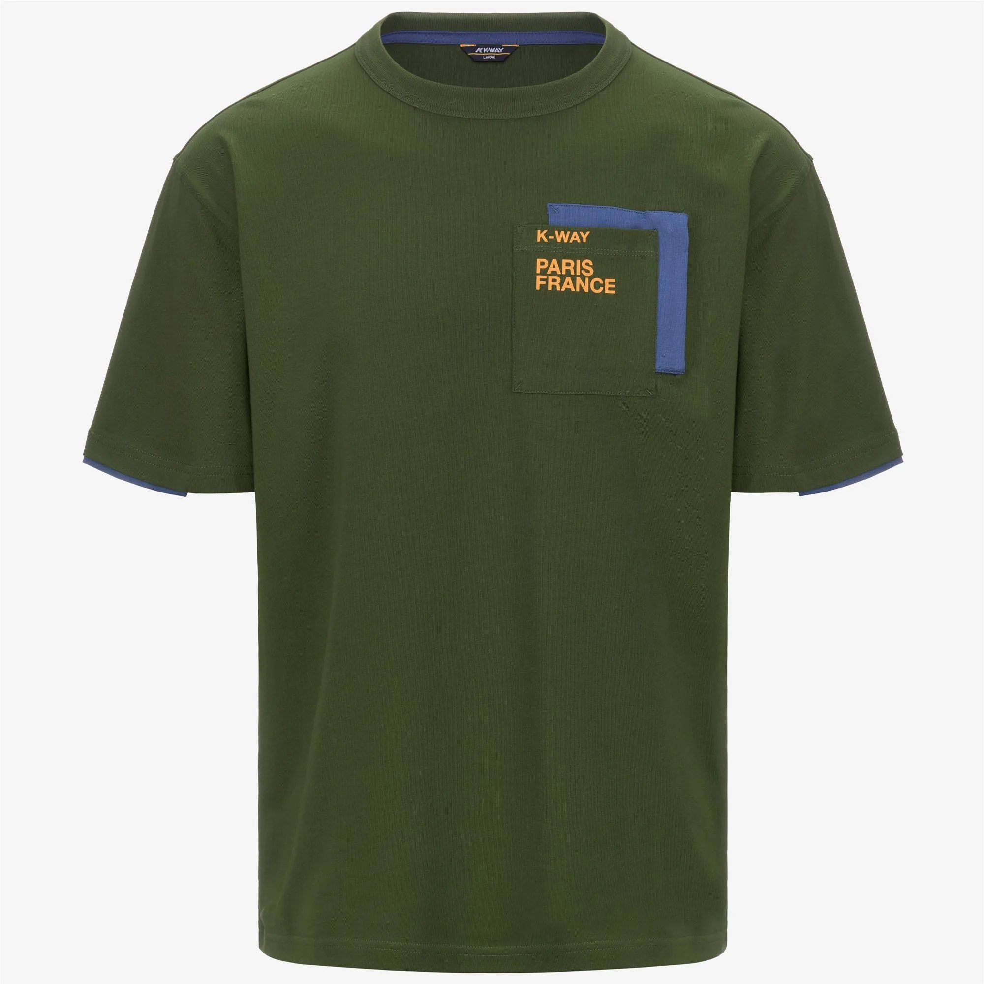 FANTOME CONTRAST POCKETS GREEN CYPRESS-BLUE FIORD-ORANGE MD