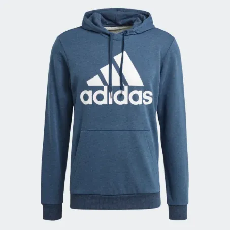 Felpa Adidas Uomo Hoodie Essentials Big Logo GM6965 Blu