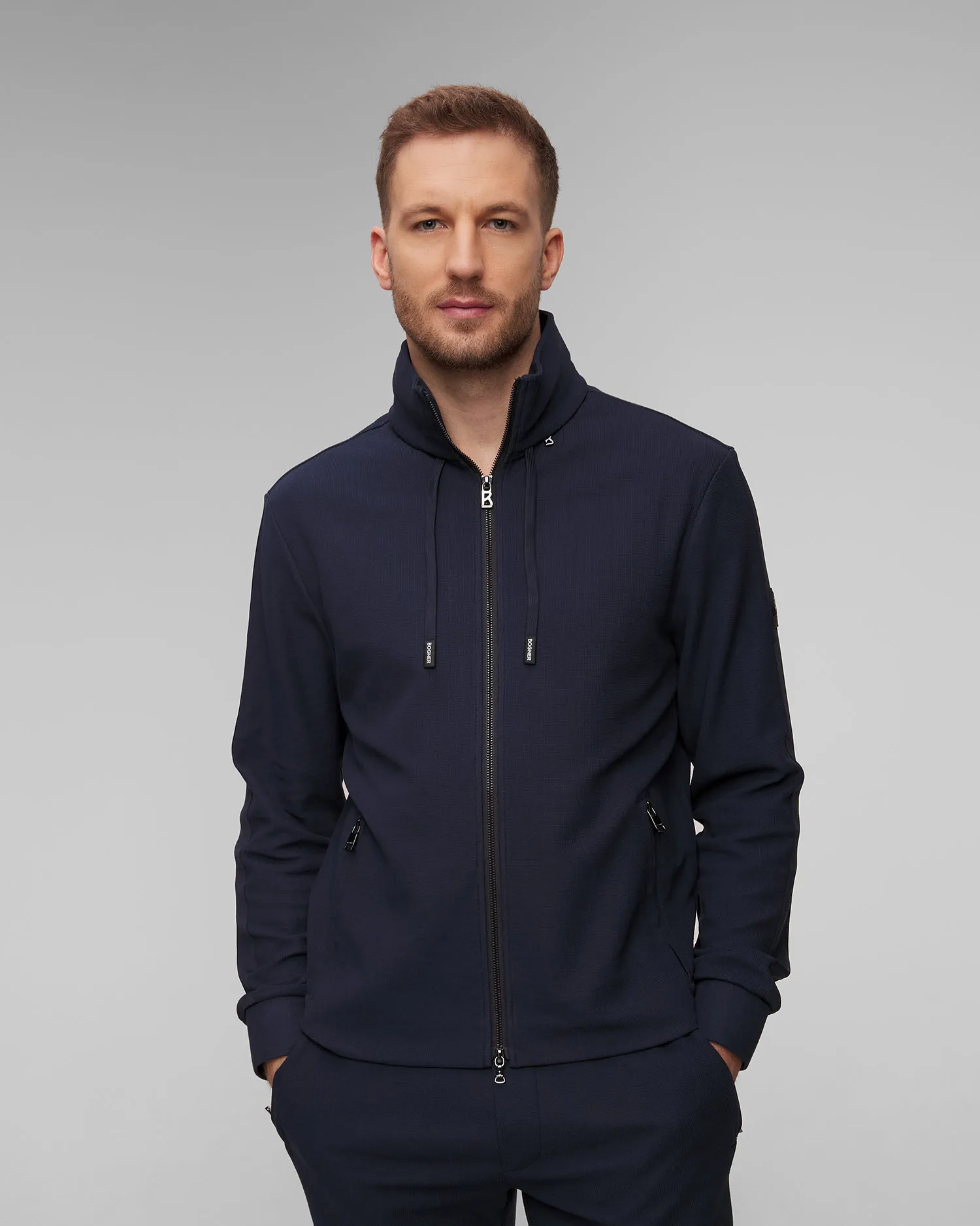 Felpa blu scuro da uomo BOGNER Joshi 88278865-464