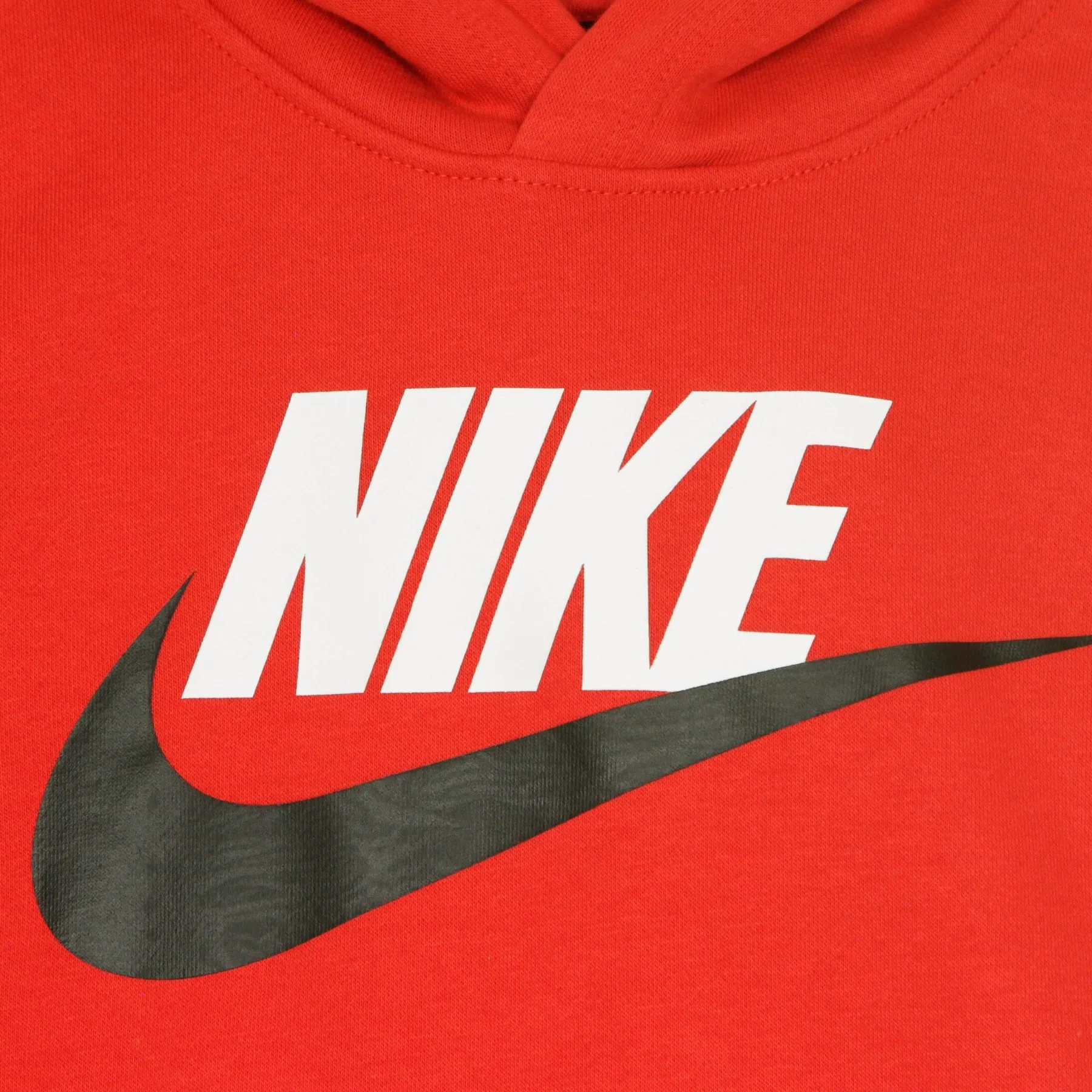 Felpa Cappuccio Ragazzo Club Fleece University Red