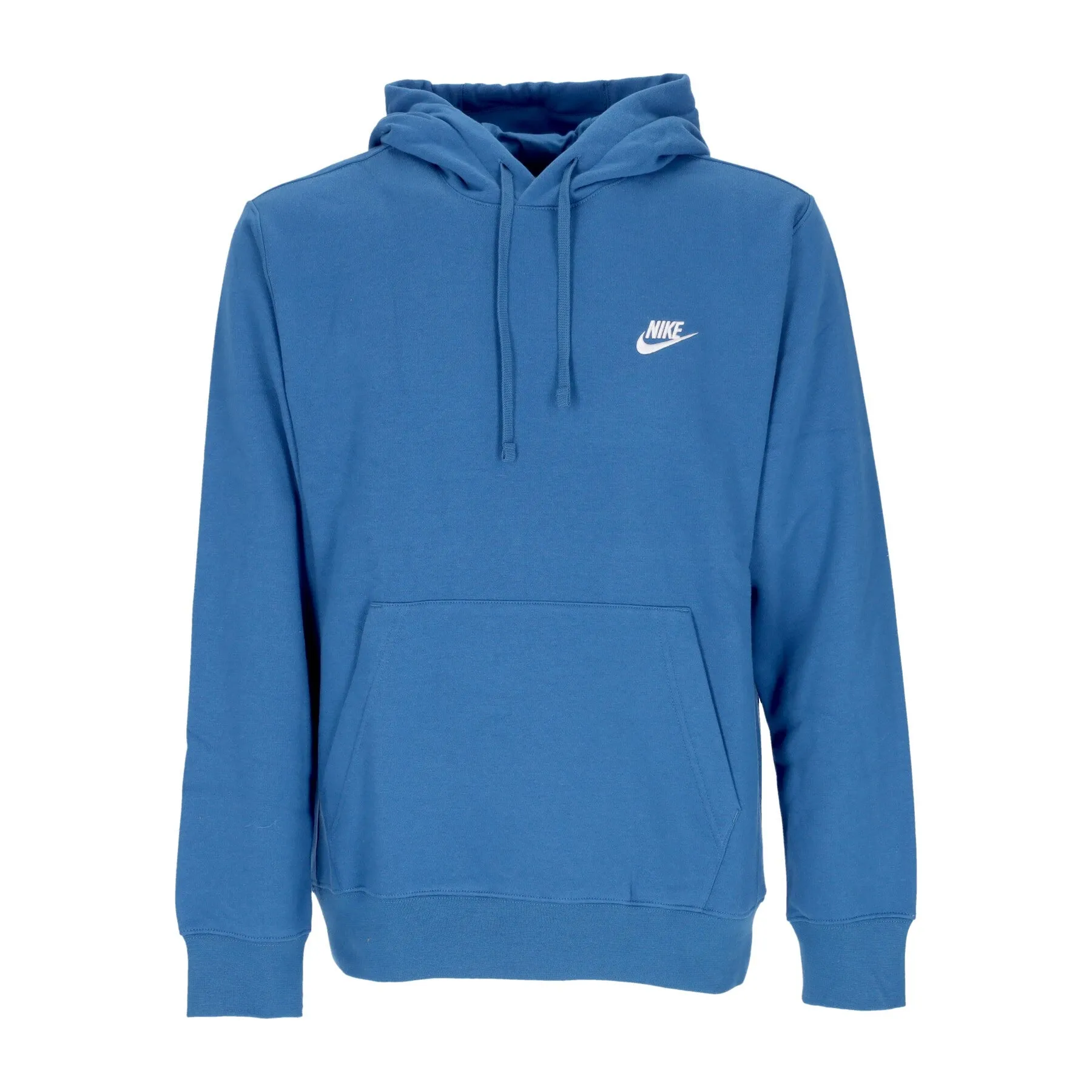 Felpa Cappuccio Uomo Sportswear Club Fleece Hoodie Dk Marina Blue/dk Marina Blue/white