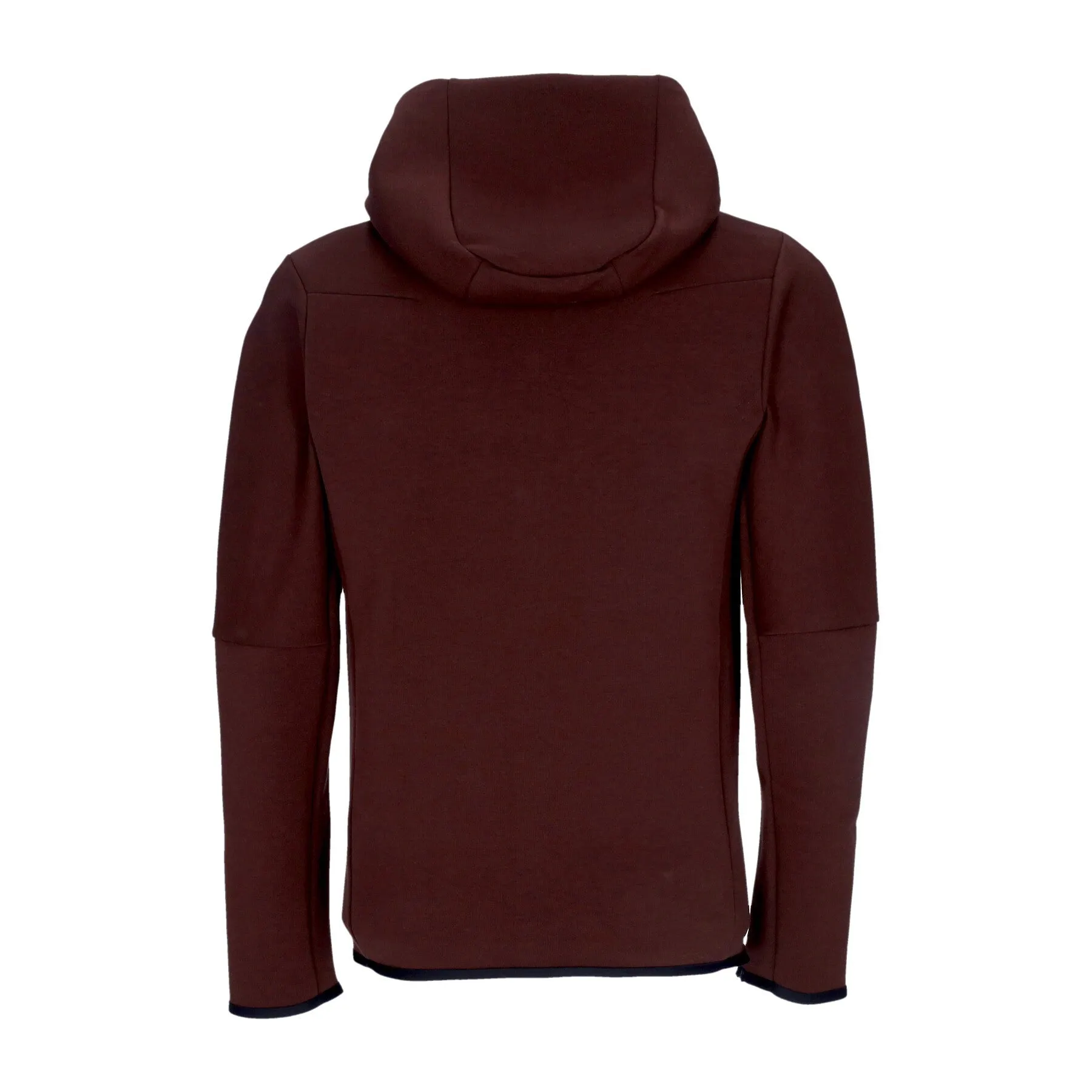 Felpa Leggera Cappuccio Zip Uomo Sportswear Tech Fleece Hoodie Earth/black